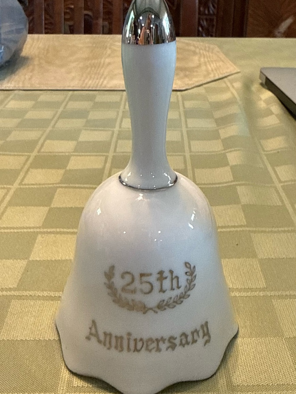 Vintage Porcelain 25th Anniversary Bell - Nippon Japan
